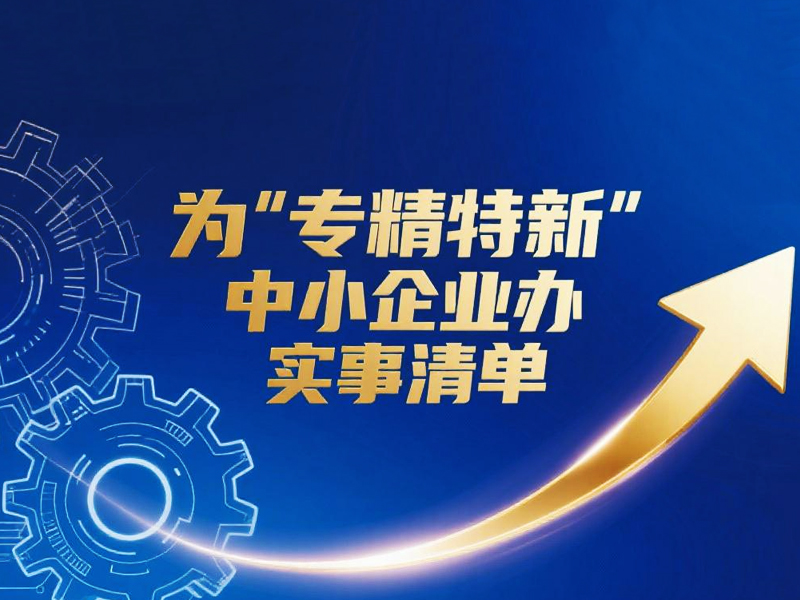 为“专精特新”中小企业办实事清单