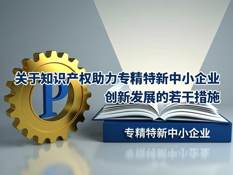 关于知识产权助力专精特新中小企业创新发展的若干措施