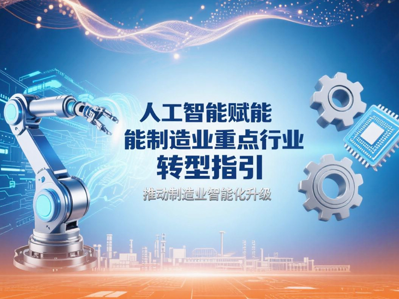 人工智能赋能制造业重点行业转型指引