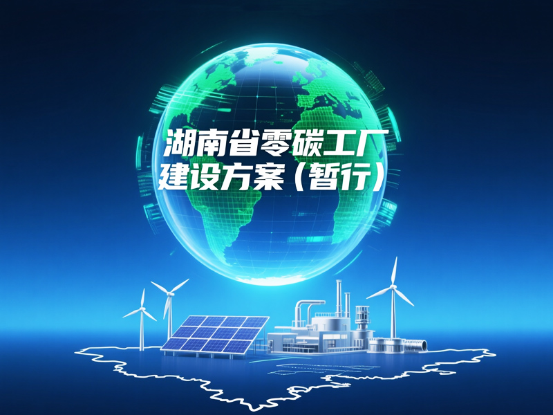 湖南省零碳工厂建设方案（暂行）
